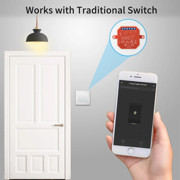 LoraTap Tuya ZigBee 3.0 Light Relay Module Smart Life Google Home Alexa App Remote Control Devices Timer Work with Zigbee2MQTT