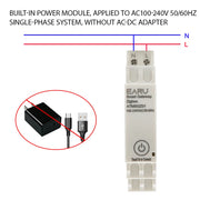 Tuya ZigBee Wireless Gateway Hub AC100~240V 50/60Hz Din-Rail Smart Home Bridge for Zigbee Devices No need for AC-DC Adapter