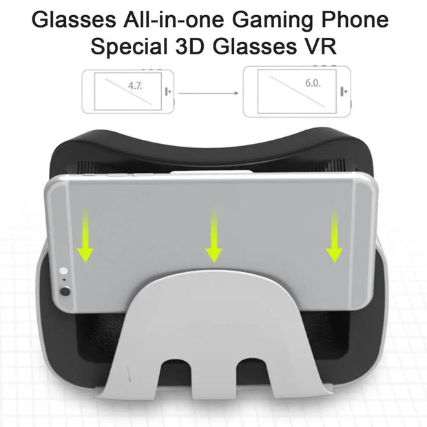 VR Headset  Professional 360 Panoramic View MP3/AVI/WMA Formats  Relieve Eye Fatigue 3D VR Glasses Headset Video Supply