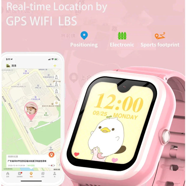 Wonlex  KT31 Smart Watch for Children 4G SOS WIFI GPS  Anti-Lost Tracker Video Call 900mAh Battery Kids SmartWatch Whatsapp