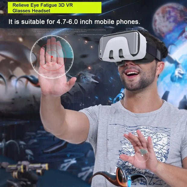 VR Headset  Professional 360 Panoramic View MP3/AVI/WMA Formats  Relieve Eye Fatigue 3D VR Glasses Headset Video Supply