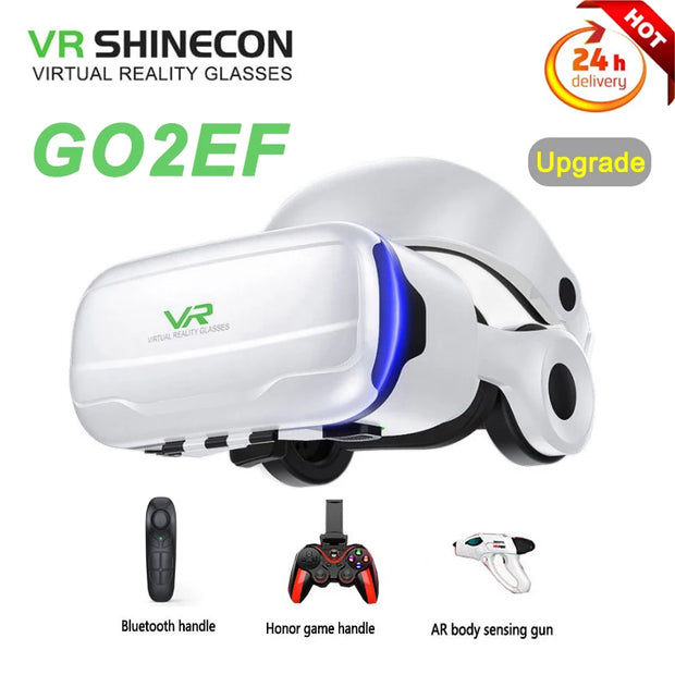 VR Shineccon VR Glasses All-in-One Headset Glasses RV Virtual Reality 3D HD Gaming Smart Glasses For Apple vivo Huawei Oppo