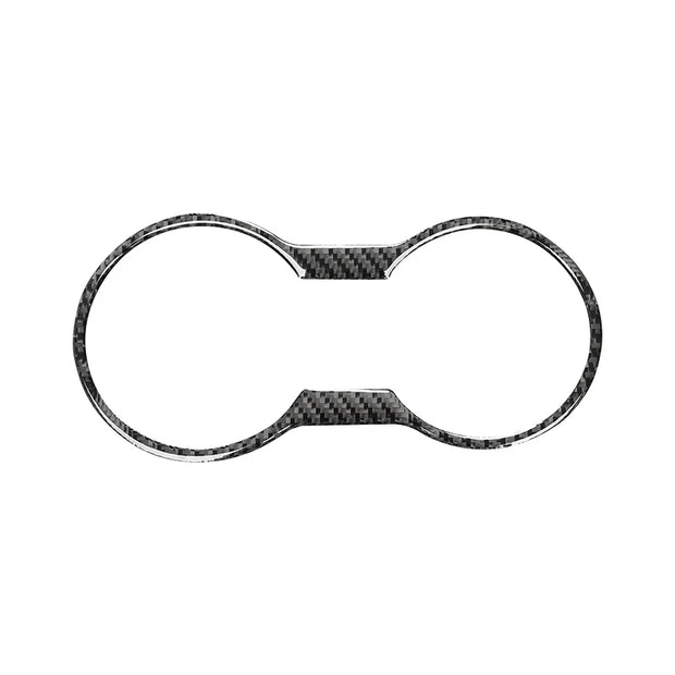 For Ford Mustang GT 2015-2021 Car Accessories Carbon Fiber Interior Car Water Cup Holder Decoration Frame Trim Cover Sticker