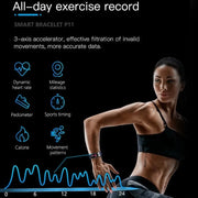 EFFEOKKI ECG PPG Fitness Tracker Smart Wristband for Women Men Calorie Blood Pressure Waterproof Smartband Health Smartwatch