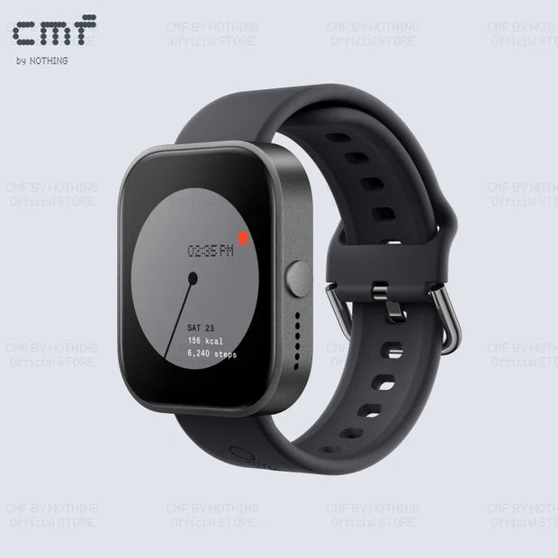 Global Version CMF by Nothing Watch Pro 1.96" AMOLED Bluetooth 5.3 BT Calls with AI Noise Reduction GPS Smartwatch CMF watch Pro