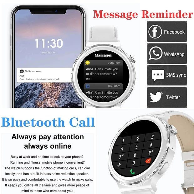 New Smart Watch Women Bluetooth Call Smartwatch Ladies Fitness Bracelet 2024 Watches Sports Female Digital Clock Watch For Women