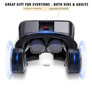 VR Headset With Remote Smart VR Goggles With Gamepad 3D Virtual Reality Goggles Glasses Gift For Kids And Adults For