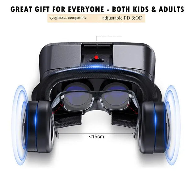 VR Headset With Remote Smart VR Goggles With Gamepad 3D Virtual Reality Goggles Glasses Gift For Kids And Adults For