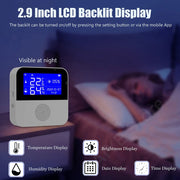 Tuya WiFi Temperature Humidity Sensor LCD Display Smart Home Devices Indoor Outdoor Thermometer Hygrometer Meter Supports Alexa
