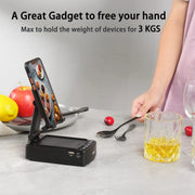 Phone Stand with Wireless Bluetooth Speaker Tech Gadgets for Table DeskTablet Cellphone Holder Tech Gadgets for Table Desk