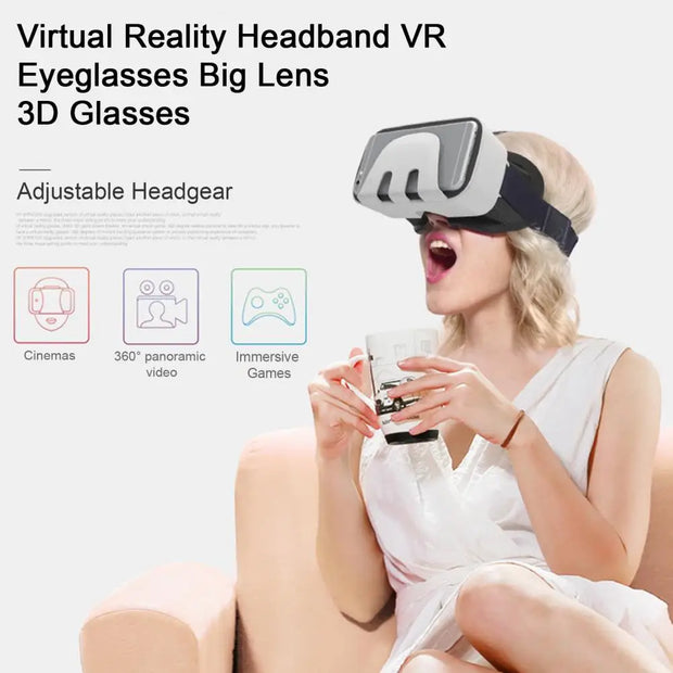 VR Headset  Professional 360 Panoramic View MP3/AVI/WMA Formats  Relieve Eye Fatigue 3D VR Glasses Headset Video Supply
